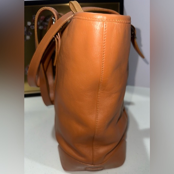 Coach Hampton Vintage Large Carryall Tote Bag Purse Leather Brown No. C04F-5143 - Picture 5 of 16